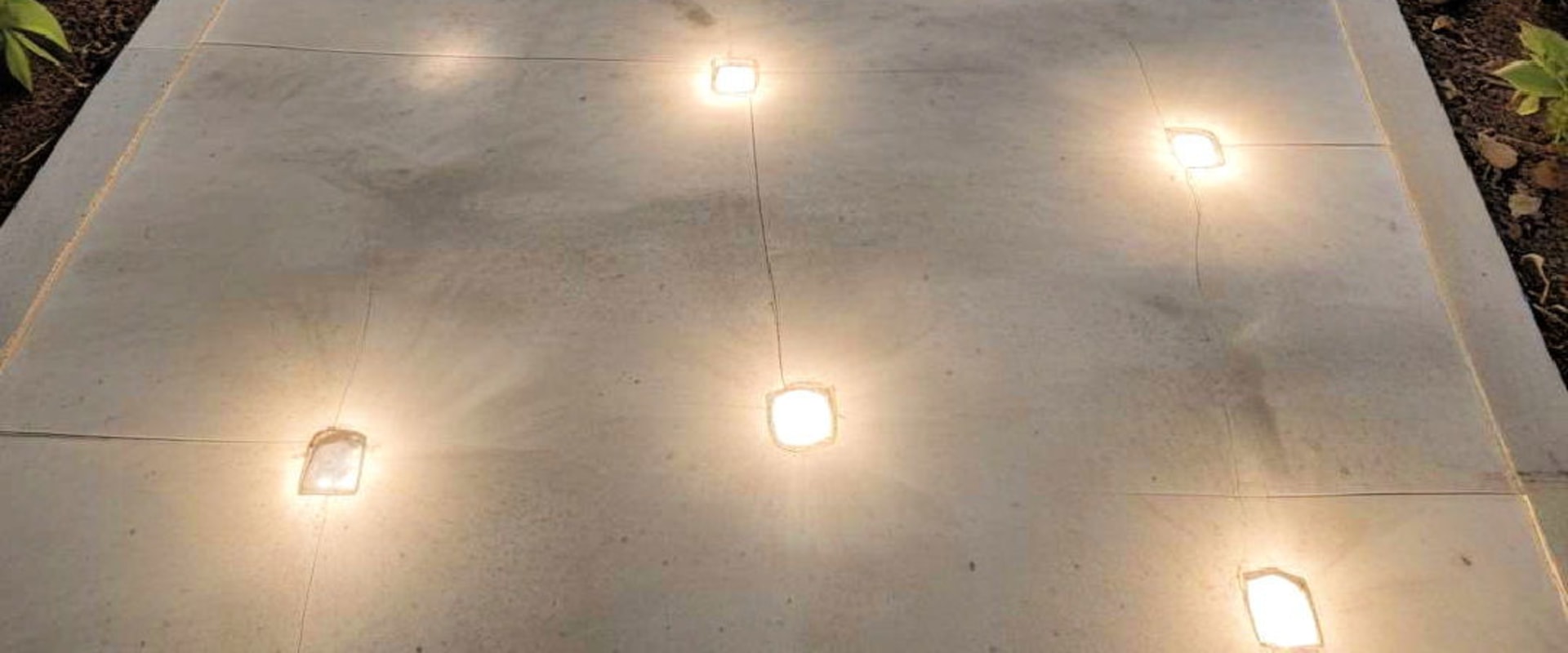 Aligning Energy Efficient Lighting with Concrete Patios and Walkways