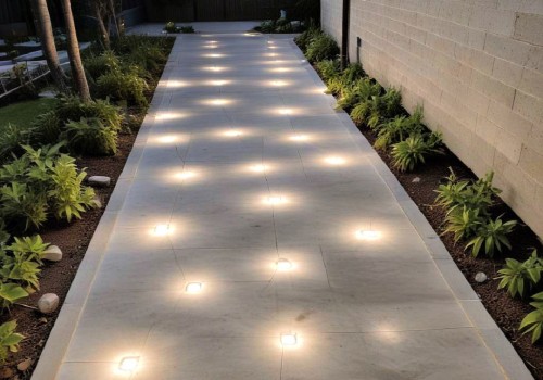 Aligning Energy Efficient Lighting with Concrete Patios and Walkways